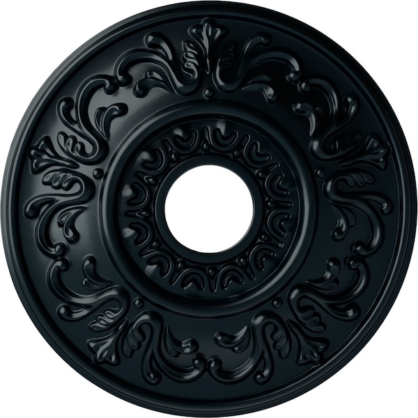Ekena Millwork Valletta Ceiling Medallion (Fits Canopies up to 3 1/2"), 18"OD x 3 1/2"ID x 1"P, Night Shade CM18VLNSF - main